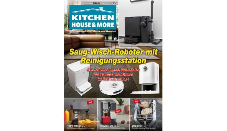 Rund ums Haus Im Test: Drei Saug-Wisch-Roboter mit Reinigungsstation - Kompakter Campinggrill - News, Bild 1