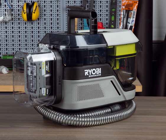 Rund ums Haus Ryobi Akku-Textilreiniger RDC18BL im Test, Bild 2