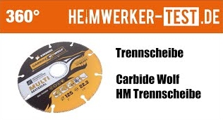 360 Grad Video: Amboss Carbide Wolf HM Trennscheibe