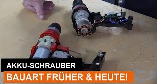 Brushless Motor und ein Vergleich von früher und heute von Akkuschraubern